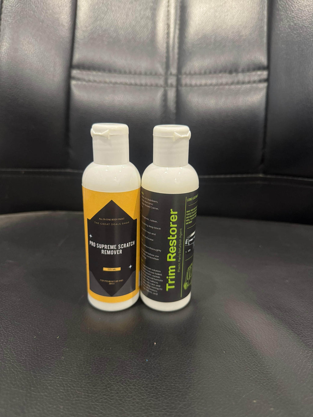 Pro Supreme Scratch Remover 125 ml and Trim Restorer 100 ml each Pack of 2
